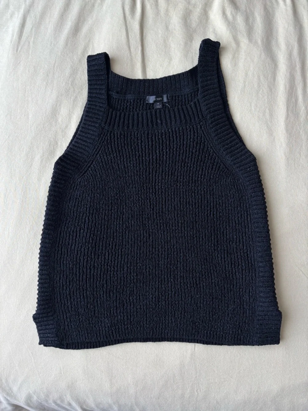 J. Crew Black Knit Tank Sweater
